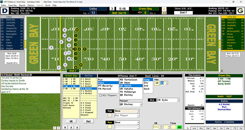 Action! PC Football - Manual Entry